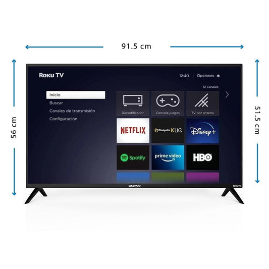 TV Daewoo 40 Pulgadas Full HD Smart TV LED DAW40R