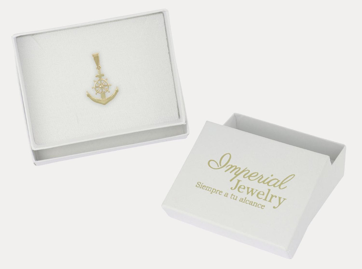 Dije En Figura De Ancla, En Oro De 10k 1.7 Grm