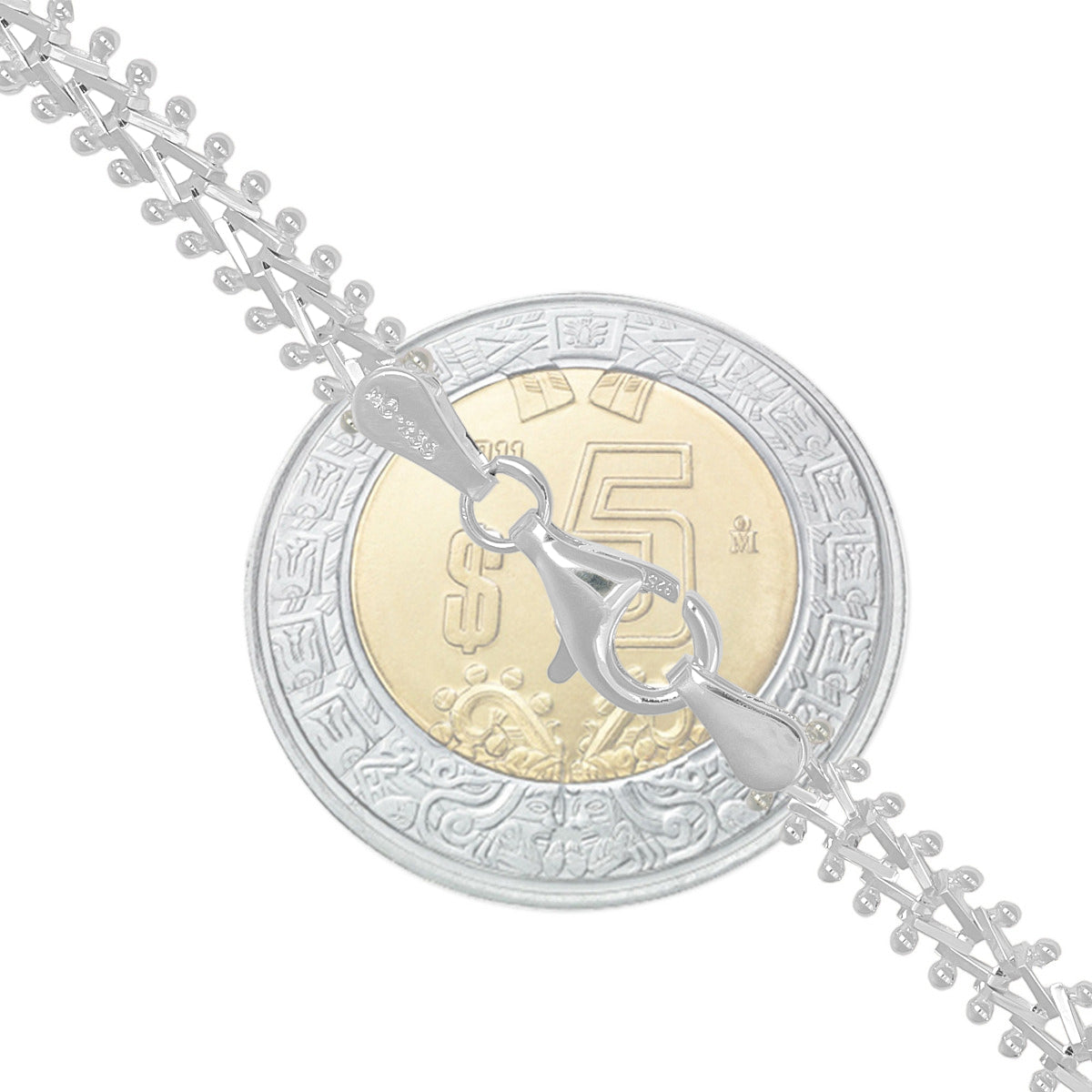 Pulsera De Plata Ley 925 Armada A Mano Para Mujer