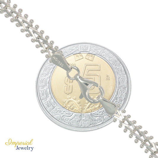 Pulsera De Plata Ley 925 Armada A Mano Para Mujer