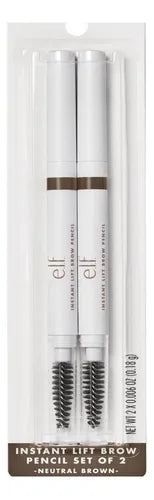 E.L.F Brow Pencil Set Of 2 - Neutral Brown