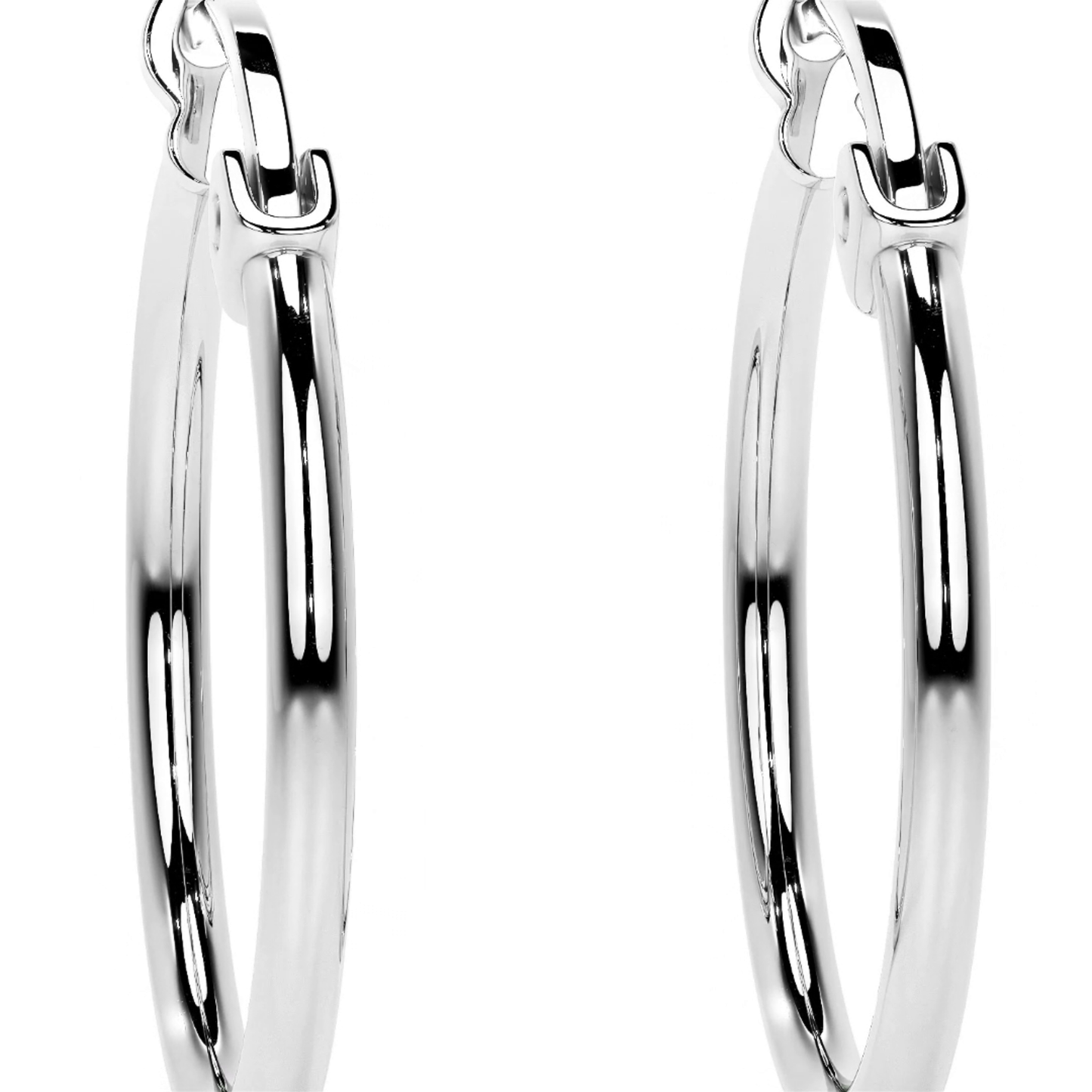 Arete Arracada Ligera Para Mujer Lisa De Plata Ley 925