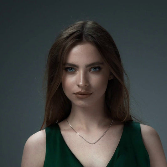 Cadena De Plata 925 Estilo Barbada De 50 Cm Calibre 3.8mm