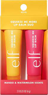 ELF COSMETICS squeeze me more lip balm duo (dúo de bálsamos labiales hidratantes)