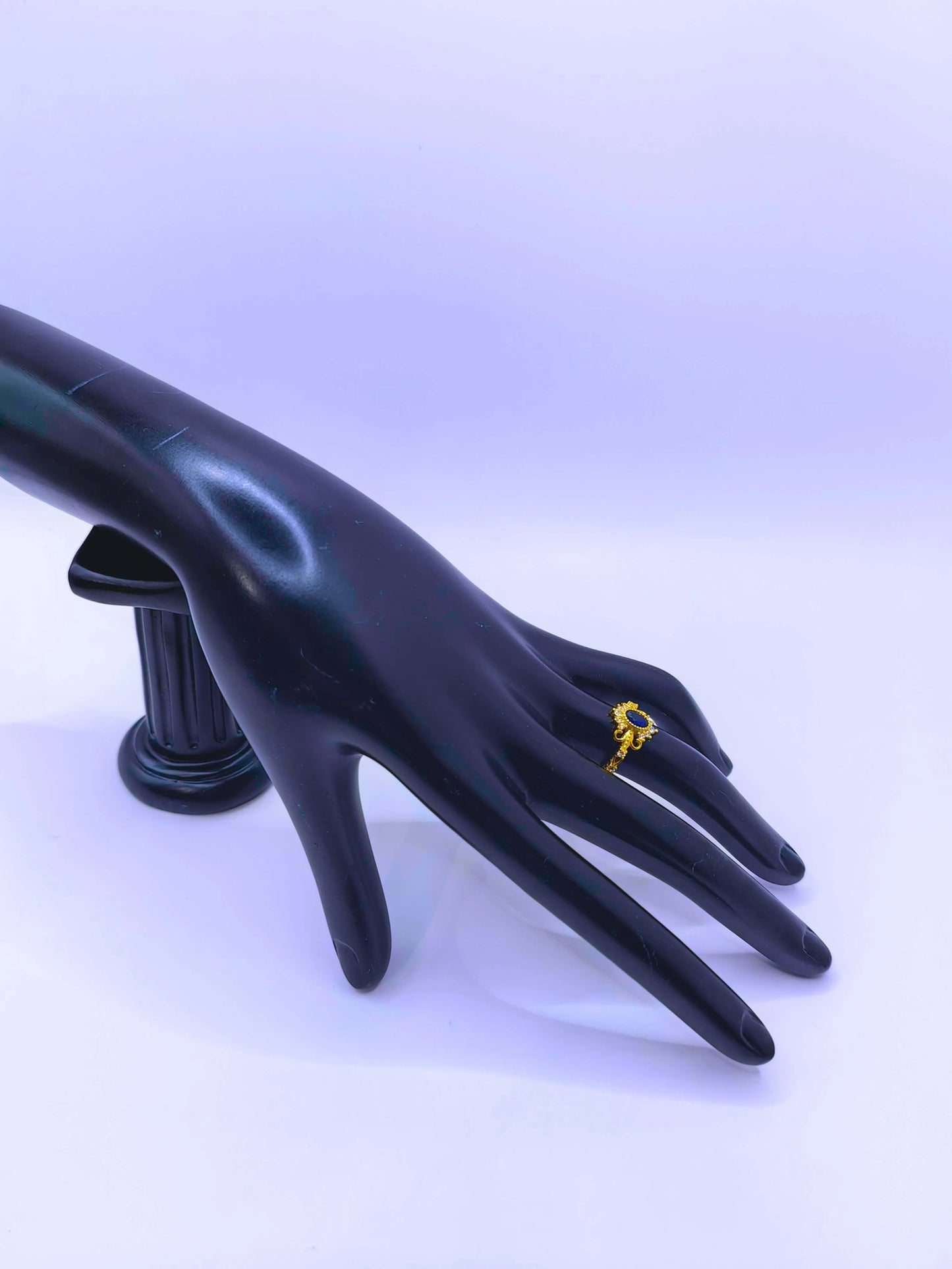 Anillo S925 Ley "Sello Real" Circonita Chapa Oro 12k