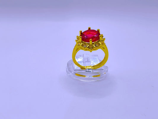 Anillo Cobre Copo Nieve Ajustable Chapa Oro 10K Calenbi