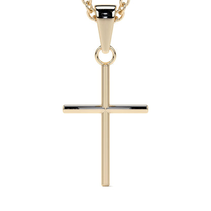 Dije Cruz de Oro 10 y 14 Quilates para Collar - Joyería Católica Ideal para Mujer, Hombre, Niña y Niño