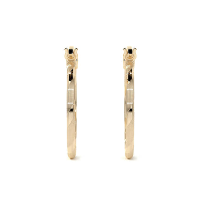 Arete Arracada Con Diamantado Cordon Blue De Oro