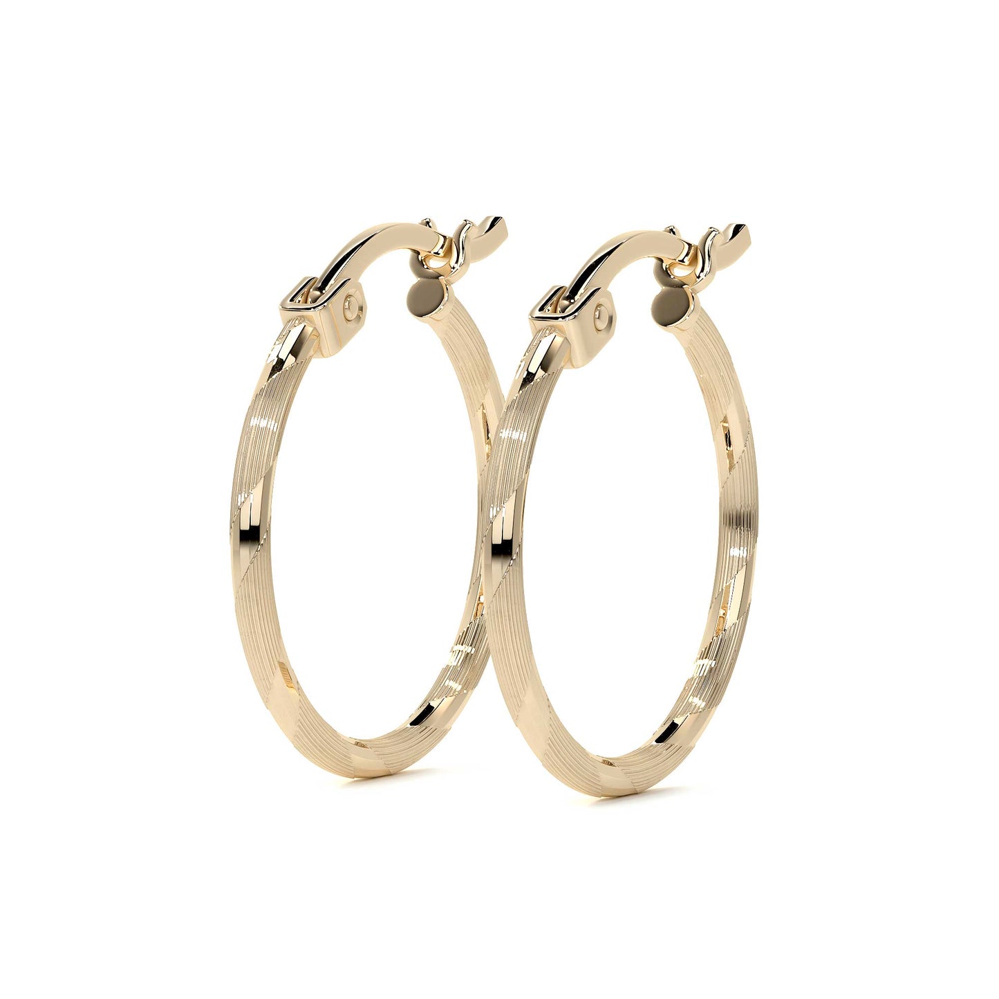 Arete Arracada Con Diamantado Cordon Blue De Oro