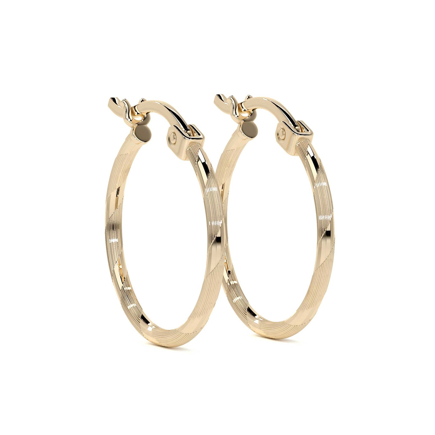 Arete Arracada Con Diamantado Cordon Blue De Oro