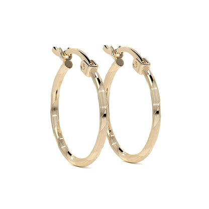 Arete Arracada Con Diamantado Cordon Blue De Oro