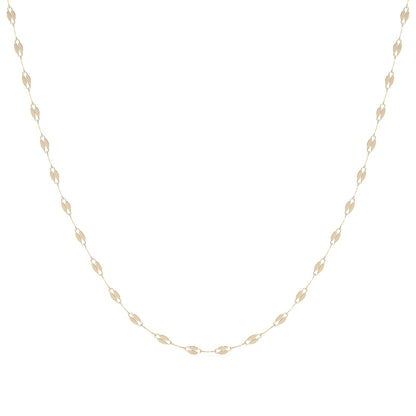 Cadena De Oro Italiano 14k, Estilo Grano De Café