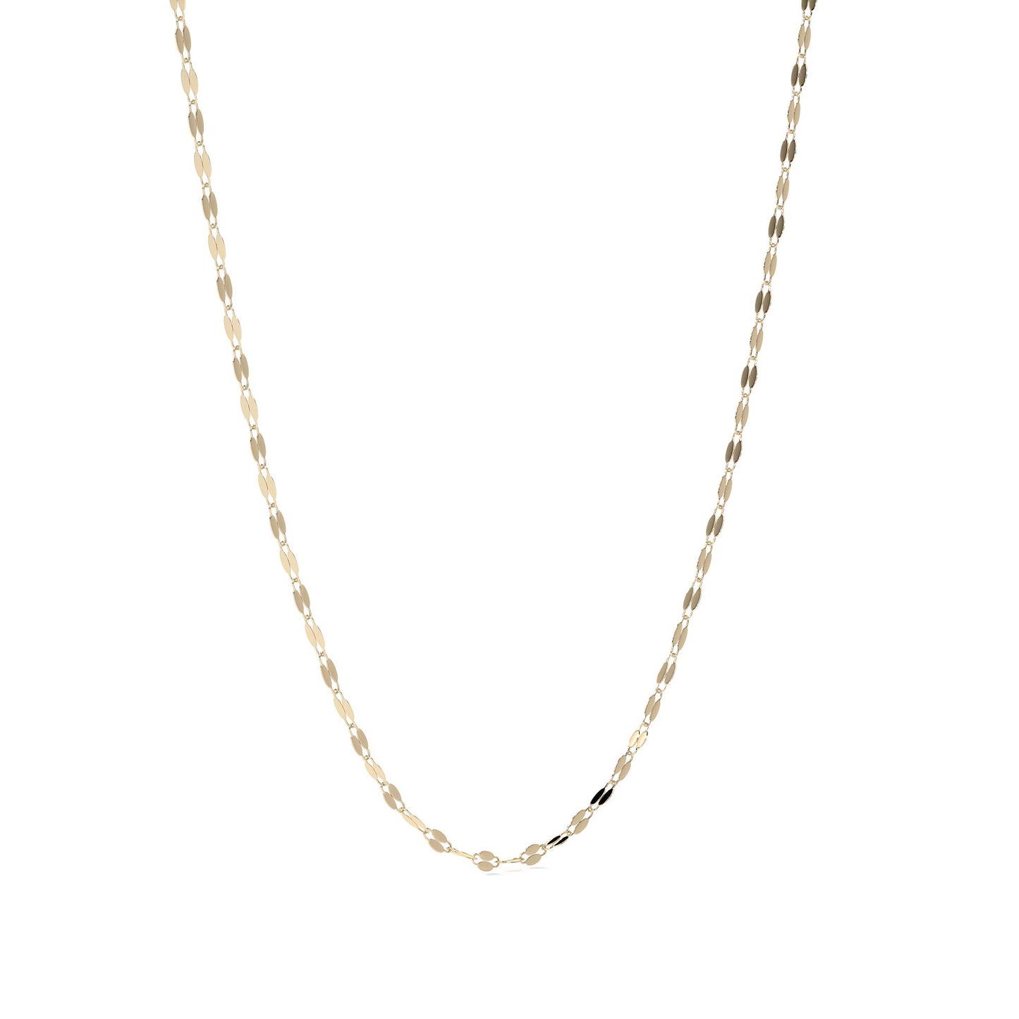 Cadena De Oro Italiano 14k, Estilo Grano De Café