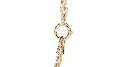 Pulsera Italiana Figaro Hueca De 10 Quilates 2.0mm