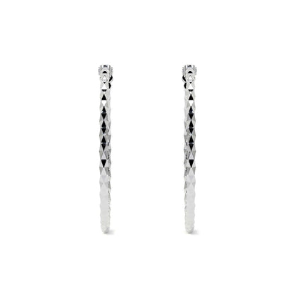 Arete Arracada Diamantada De Plata Ley 925 Para Mujer Confeti