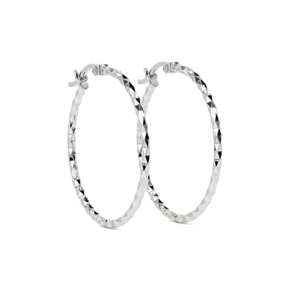 Arete Arracada Diamantada De Plata Ley 925 Para Mujer Confeti