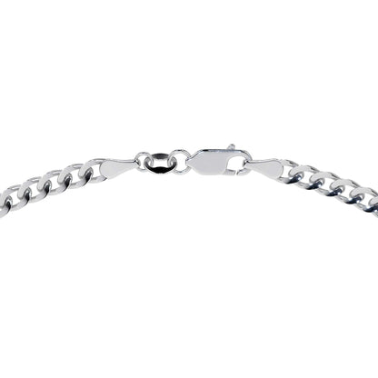 Cadena De Plata 925 Estilo Barbada De Calibre 3.2mm en 5 colores