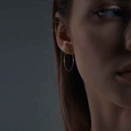 Arete Arracada Diamantada De Oro 10k Estilo Dominó