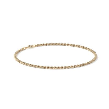 Pulsera de Oro 10K Estilo Torsal Italiano para Hombre y Mujer | Brazalete Unisex Elegante