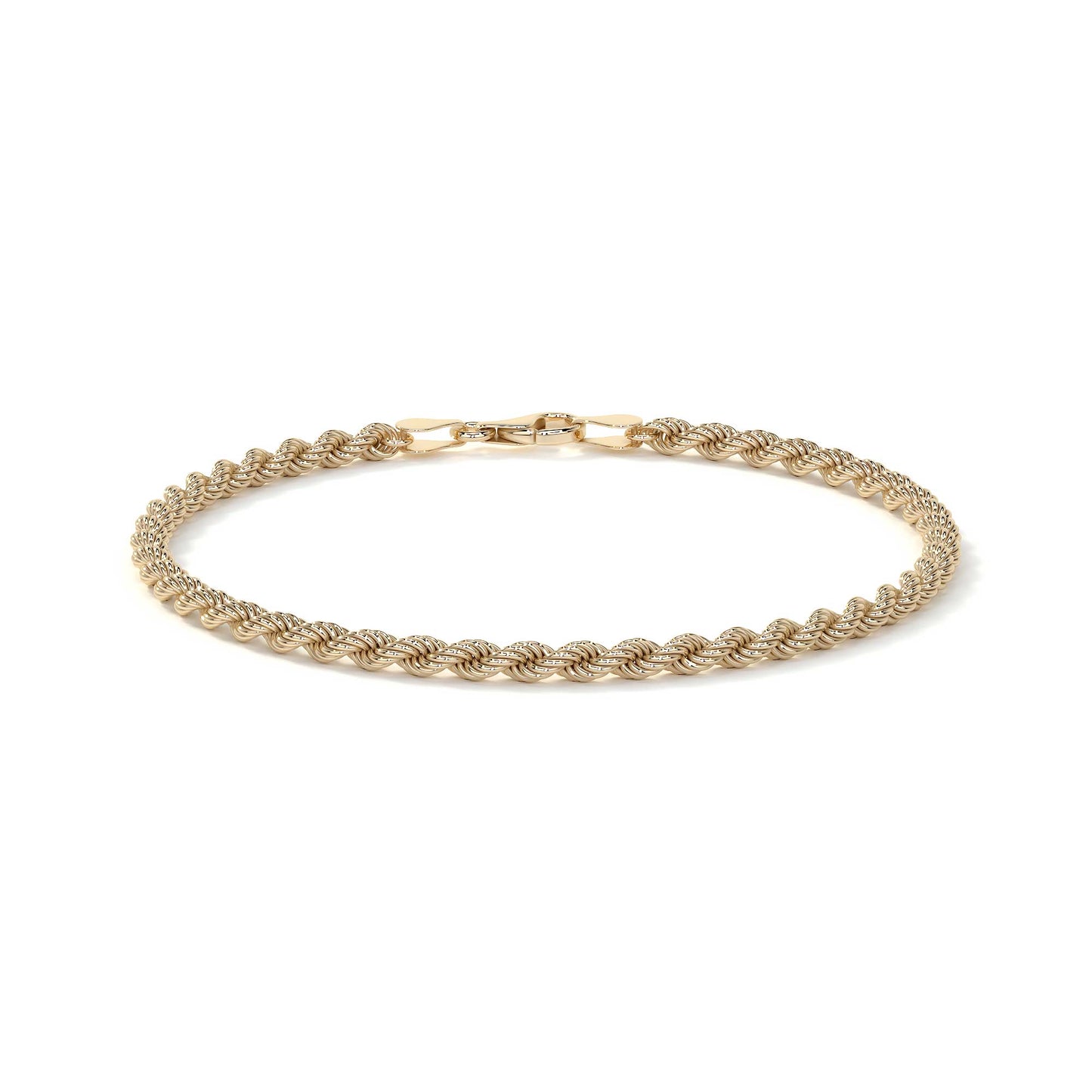 Pulsera de Oro 10K para Hombre Estilo Torsal Italiano | Brazalete Masculino Elegante