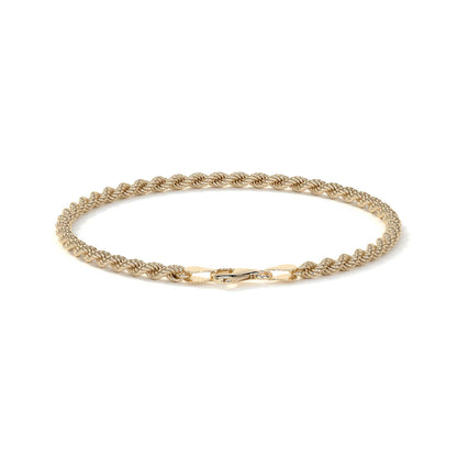 Pulsera de Oro 10K para Hombre Estilo Torsal Italiano | Brazalete Masculino Elegante