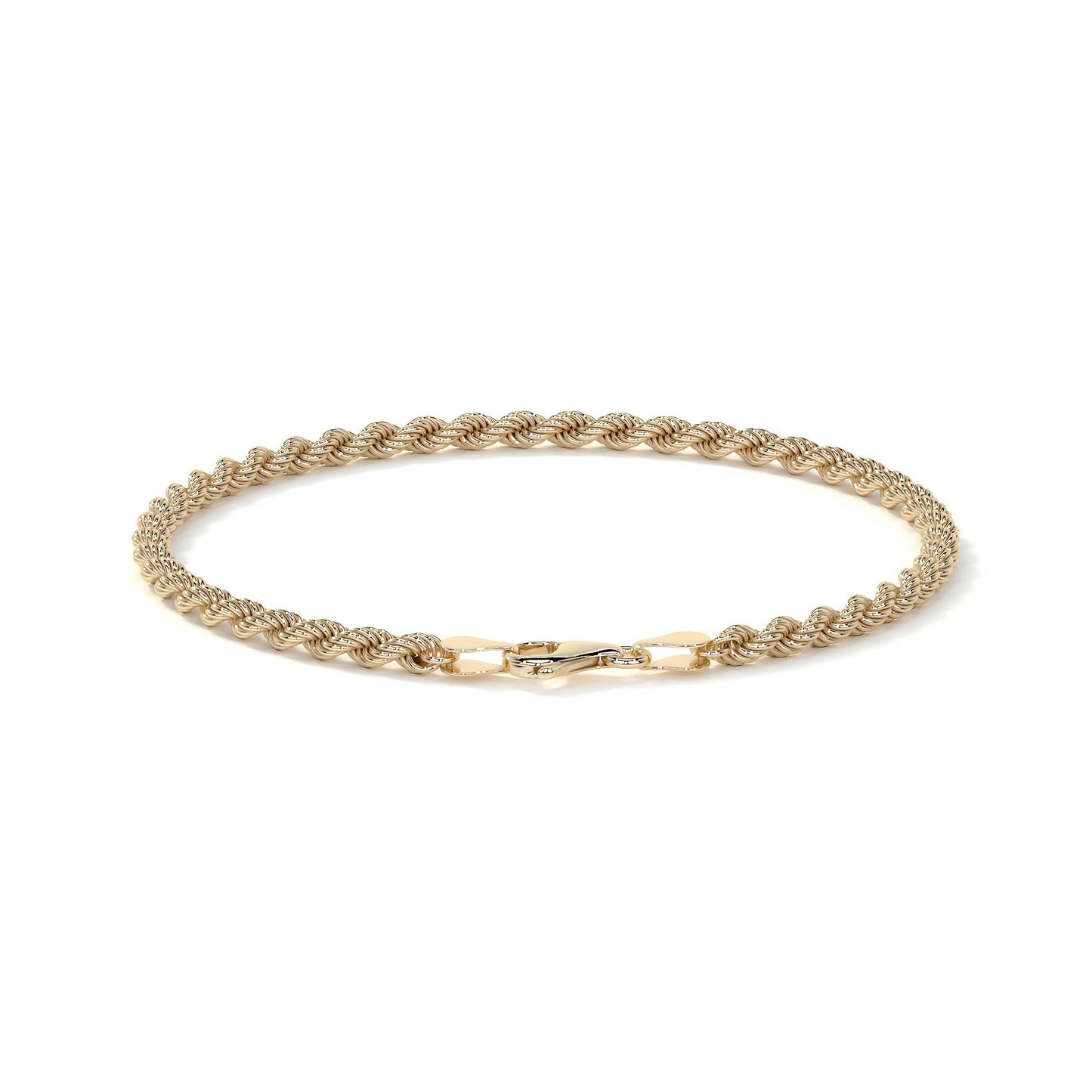 Pulsera de Oro 10K Estilo Torsal Italiano | Brazalete Elegante de Joyería Fina
