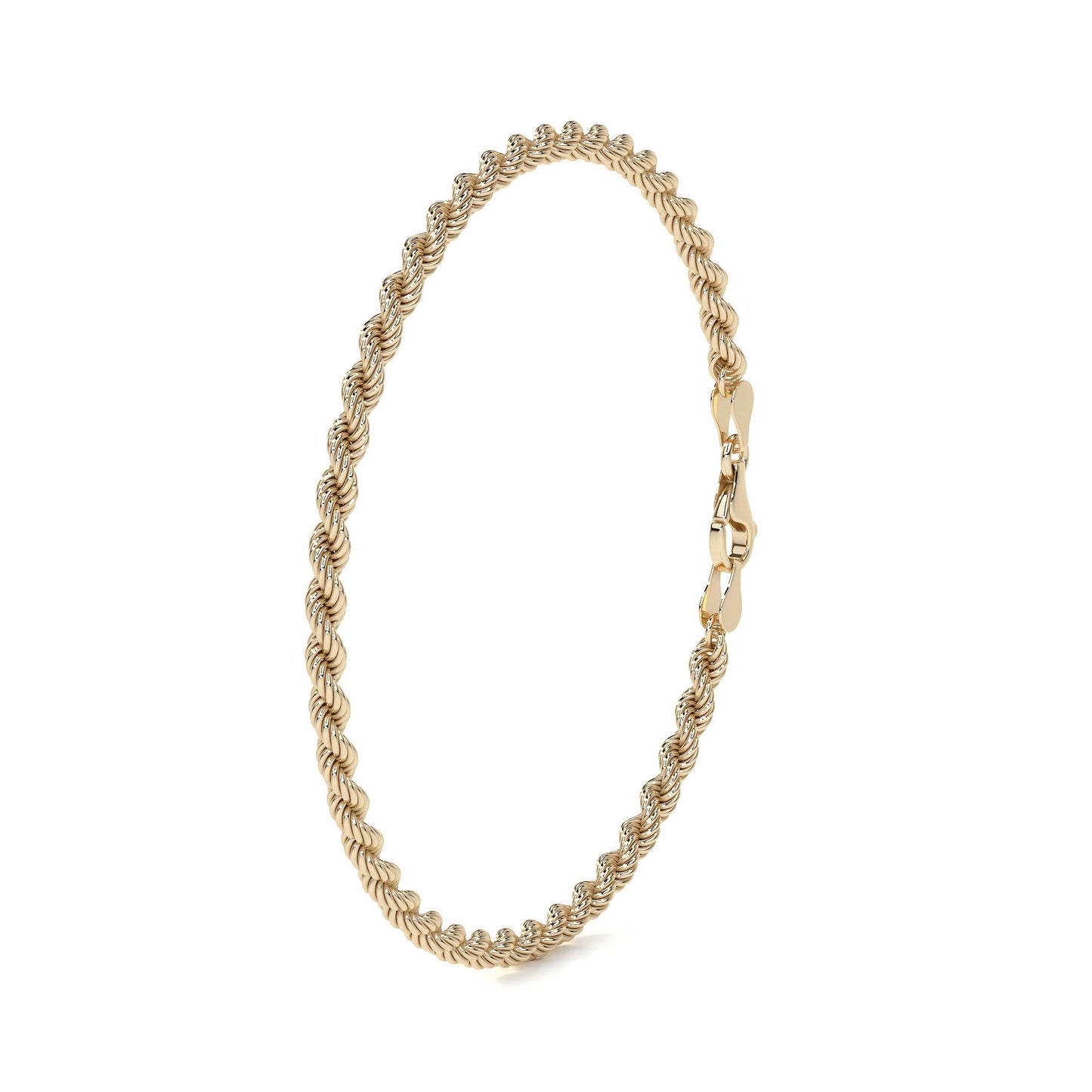 Pulsera de Oro 10K para Hombre Estilo Torsal Italiano | Brazalete Masculino Elegante