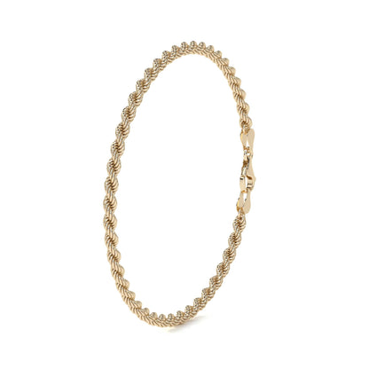 Pulsera de Oro 10K para Hombre Estilo Torsal Italiano | Brazalete Masculino Elegante