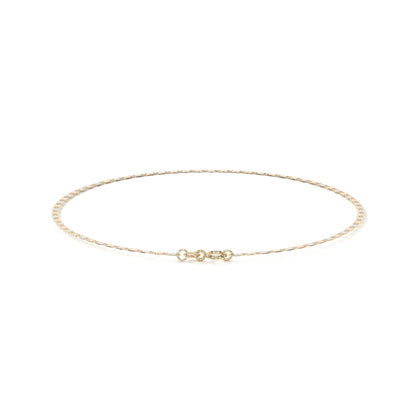 Pulsera de Oro 10K Estilo Italiano Valentino | Brazalete Delicado en Oro Amarillo o Tricolor