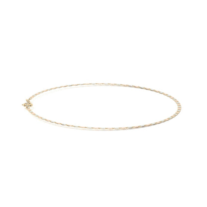 Pulsera de Oro 10K Estilo Italiano Valentino | Brazalete Delicado en Oro Amarillo o Tricolor