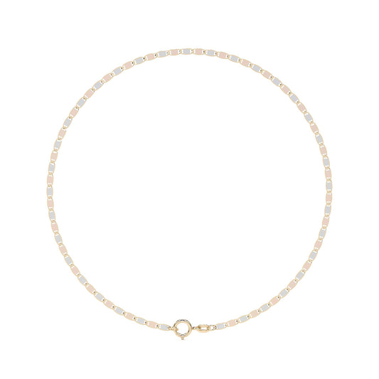 Pulsera de Oro 10K Estilo Italiano Valentino | Brazalete Delicado en Oro Amarillo o Tricolor