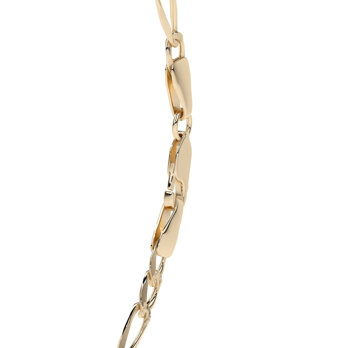 Esclava de Oro 10K Estilo Figaro Italiano | Pulsera Elegante de Joyería Fina