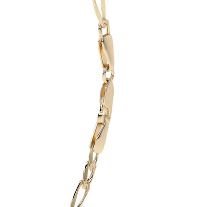 Esclava de Oro 10K Estilo Figaro Italiano | Pulsera Elegante de Joyería Fina