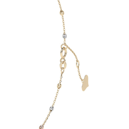 Esclava Viviana Ajustable de Oro 10K con Bola Lisa | Pulsera Elegante de Joyería Fina