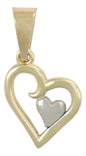 Dije En Figura De Corazones, En Oro 10k 1.40 Grm