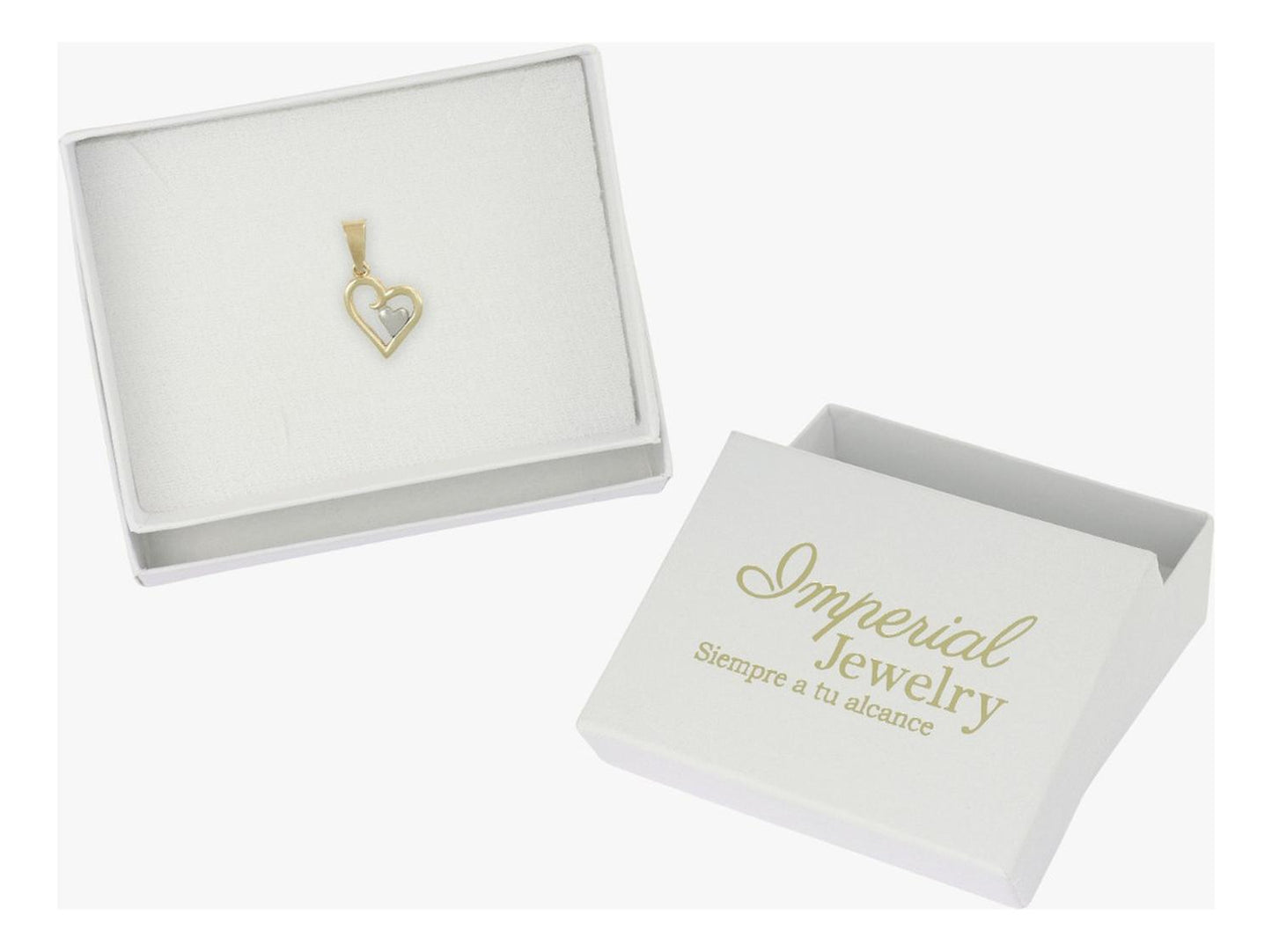 Dije En Figura De Corazones, En Oro 10k 1.40 Grm