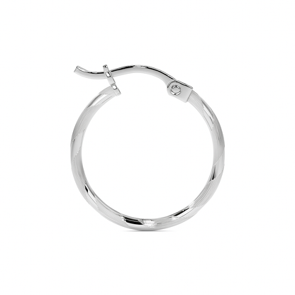 Arete Arracada Diamantada De Plata 925 Para Mujer Cordon Blue