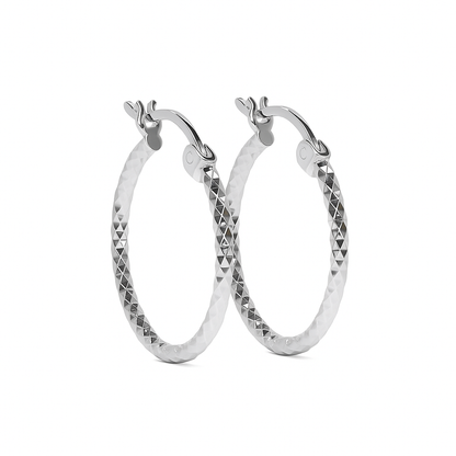 Arete Arracada De Plata 925 Diamantada Panal Para Mujer