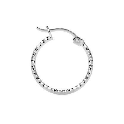 Arete Arracada De Plata 925 Diamantada Panal Para Mujer