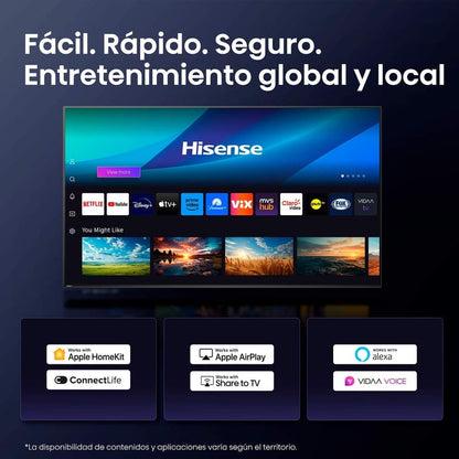 TV Hisense 50 pulgadas 50U6QV 4K QLED