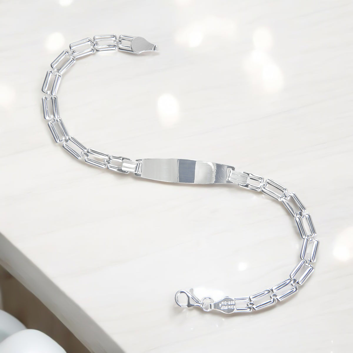 Pulsera Esclava De Plata Ley 925 Para Niña