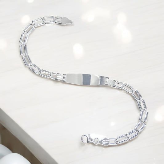 Pulsera Esclava De Plata Ley 925 Para Niña