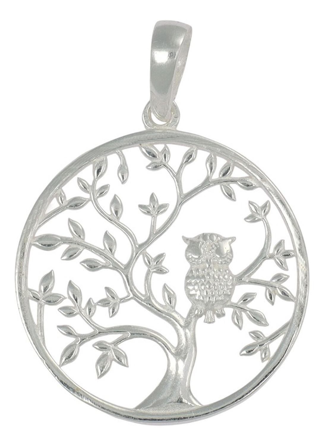 Dije De Plata Ley 925 De Arbol De La Vida Pulido