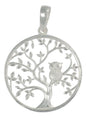 Dije De Plata Ley 925 De Arbol De La Vida Pulido
