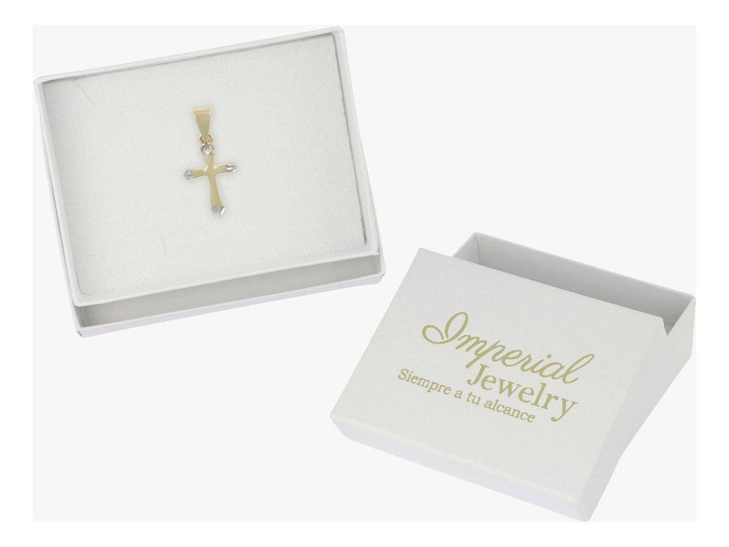 Dije En Figura De Cruz 10k .8 Grm