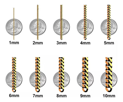 Cadena De Oro Hombre Italiano Torsal 10k Calibre 2.4mm