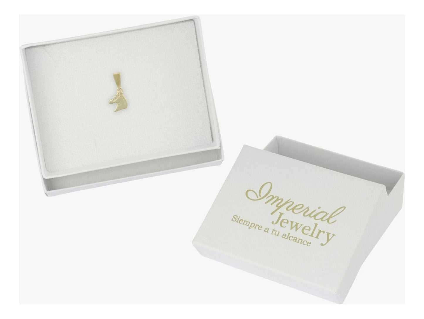 Dije De Rostro De Caballo, En Oro De 10k 1.2grm