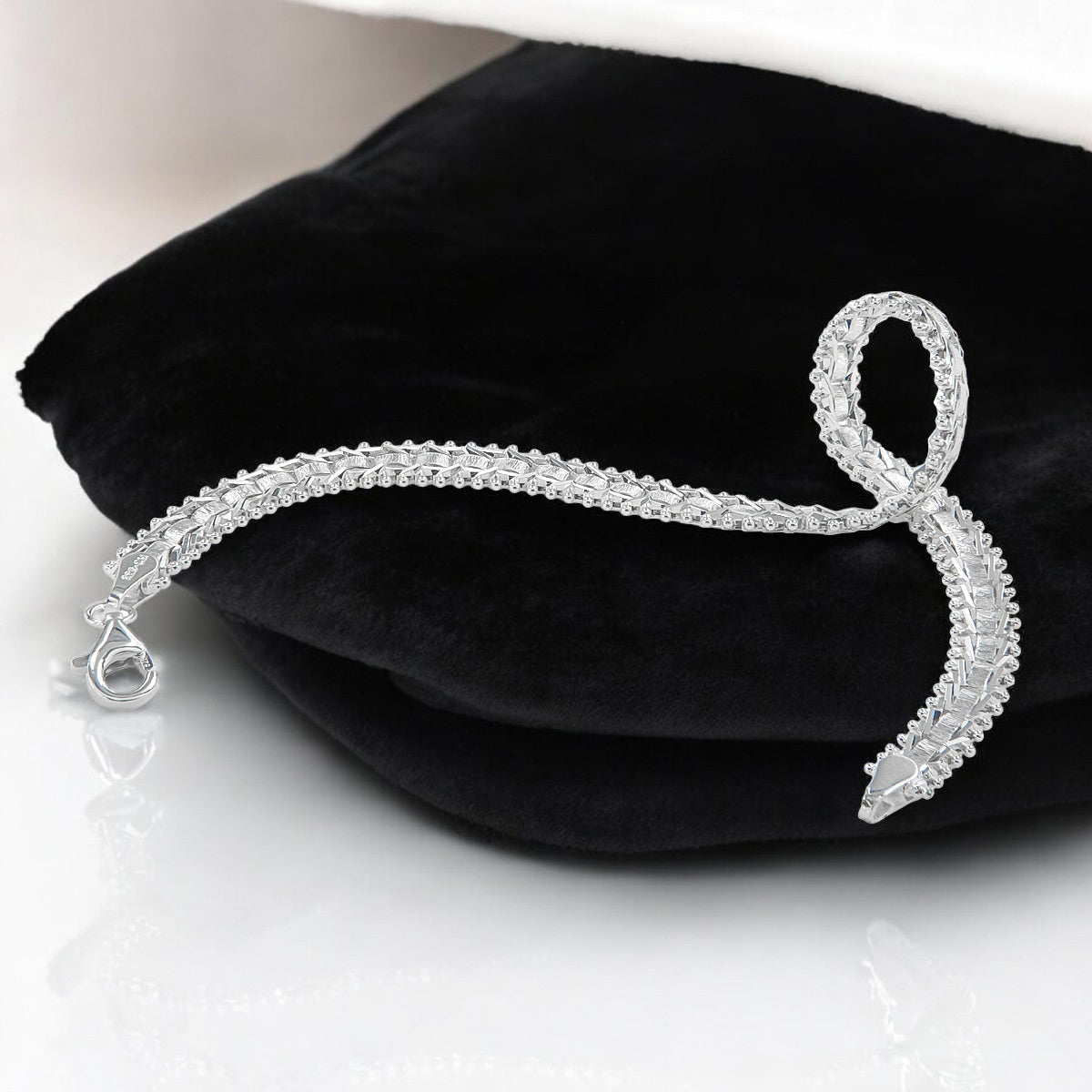 Pulsera De Plata Ley 925 Armada A Mano Para Mujer