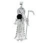Dije De Santa Muerte De Plata 925 2.7cm