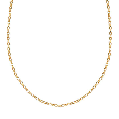 Cadena Ancla Italiana De 14k Medida 55 Cm